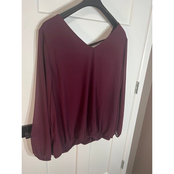 Torrid Purple Lattice Chiffon Blouse SIZE 3 XXXL 22/24 NWT - Picture 7 of 9